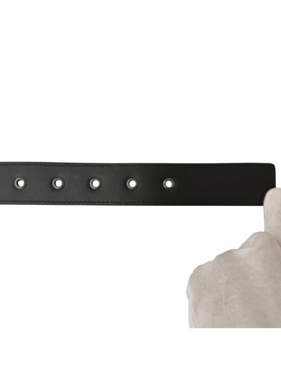 Bottega Veneta Leather Belt Black 80 cm